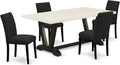 East West Furniture V627AB624-5 5 Piece Dining Set Includes a Rectangle Dining by EastWestFurniture