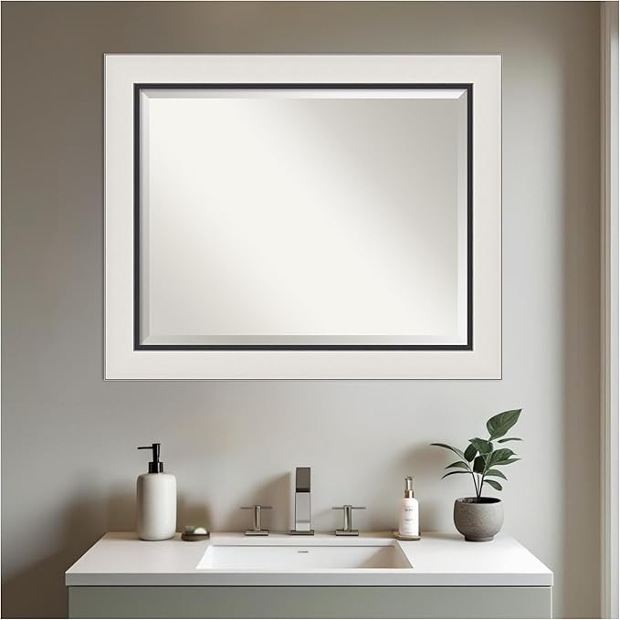 Amanti Art Silver Bathroom Mirror - Image 5