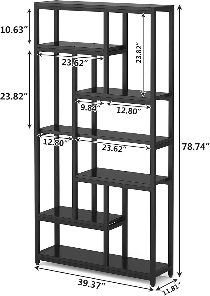 Tribesigns 79 Inch Bookshelf, 7-Tier Tall Bookcase - Image 2