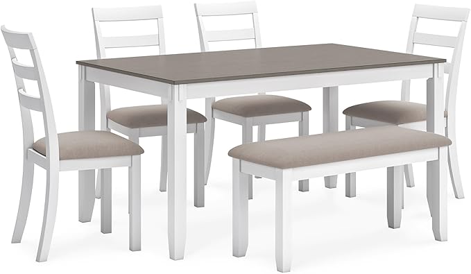 Signature Design by Ashley Stonehollow Modern Farmhouse Dining Table by SignatureDesignbyAshley