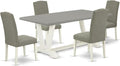 East West Furniture V097EN206-5 5 Piece Dining Table Set Includes a Rectangle by EastWestFurniture