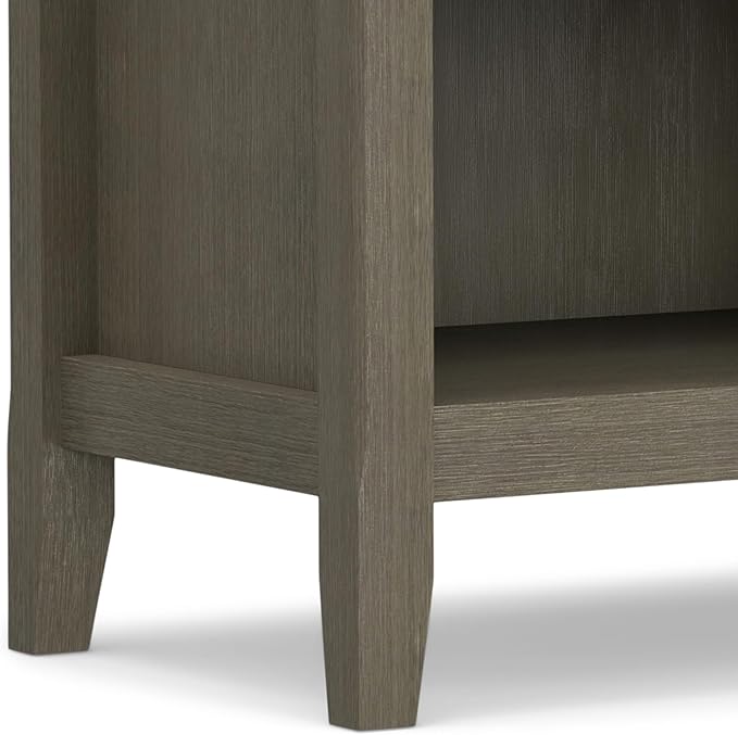 SIMPLIHOME Amherst SOLID WOOD 24 Inch Wide Traditional Bedside Nightstand Table - Image 11