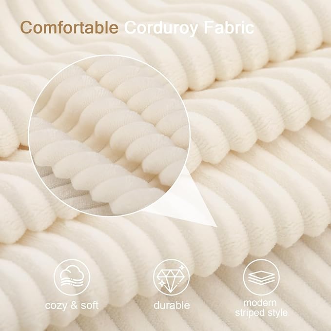 MeMoreCool Boneless Folding Sofa Bed Queen, Corduroy Convertible Sleeper Chair - Image 9