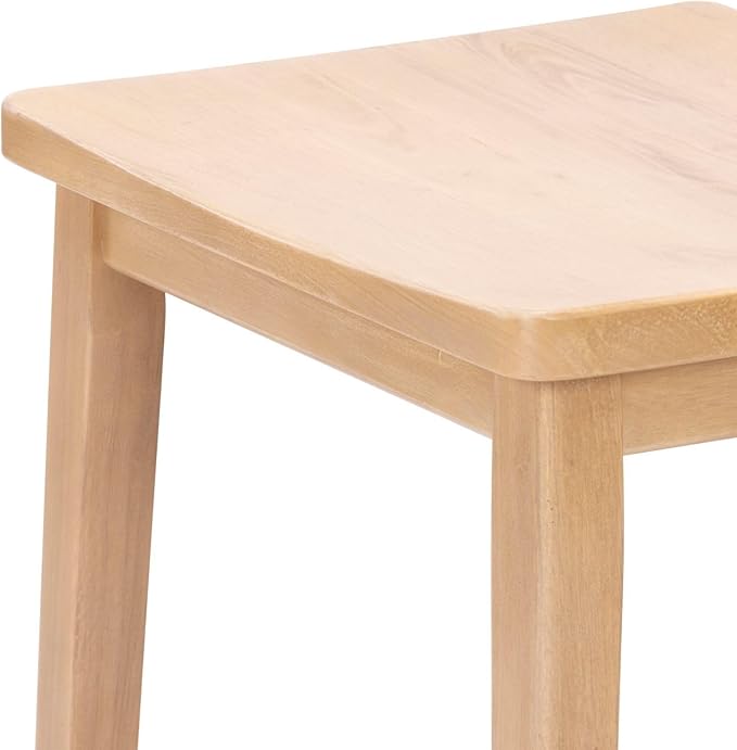 Plank+Beam Smythe Bar Stool, Sturdy Wood Modern Kitchen Bar Height Stool - Image 6