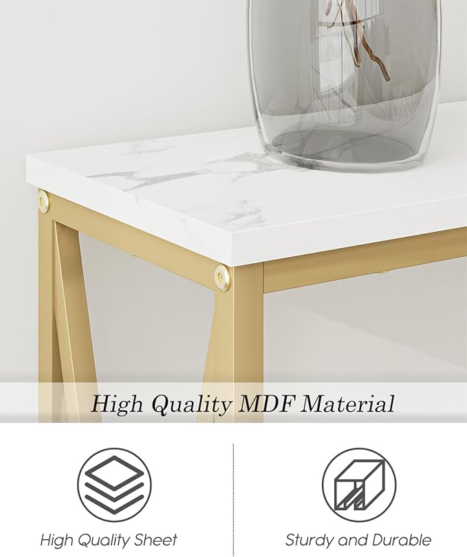 Masupu 63" Console Table, Modern Narrow Long Sofa Table Behind Couch, Skinny - Image 4