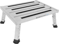 Adjustable Height Aluminum RV Step, Stable Foldable Platform Step Stool by DEPSUNNY-Getyourlifeback