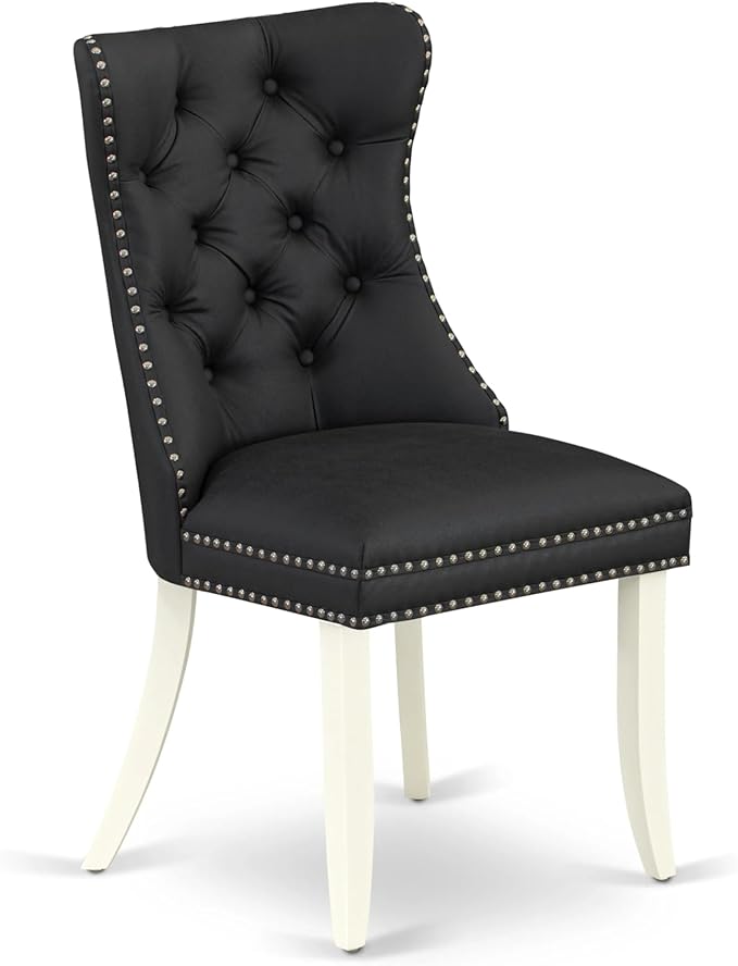 East West Furniture LGDA5-LWH-12 5 Piece Dinette Set Contains a Rectangle - Image 8