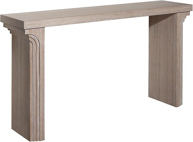 KEIKI Wood Entryway Console Table Behind Couch & Sofa, Modern Minimalist Style - Image 7