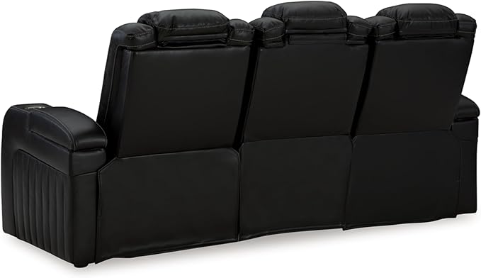Signature Design by Ashley Caveman Den Modern Faux Leather Power Reclining Sofa - Image 6
