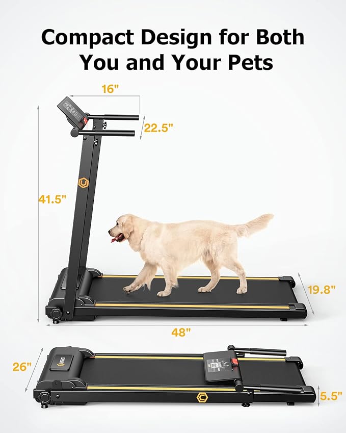 UREVO Treadmill with Desk Workstation, Walking Pad Treadmills - Image 3