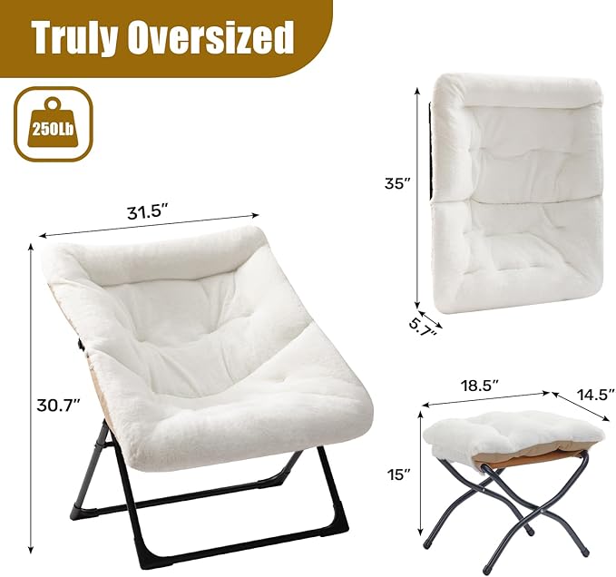 HollyHOME X-Large Saucer Chair - Image 3