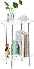 Clear Acrylic Narrow Side Table by Bkemiy