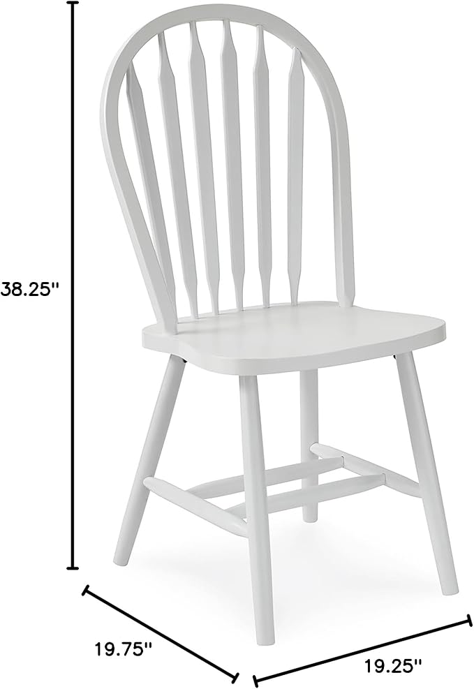 IC International Concepts Solid Wood Windsor ArrowBack Dining Chair - Image 2