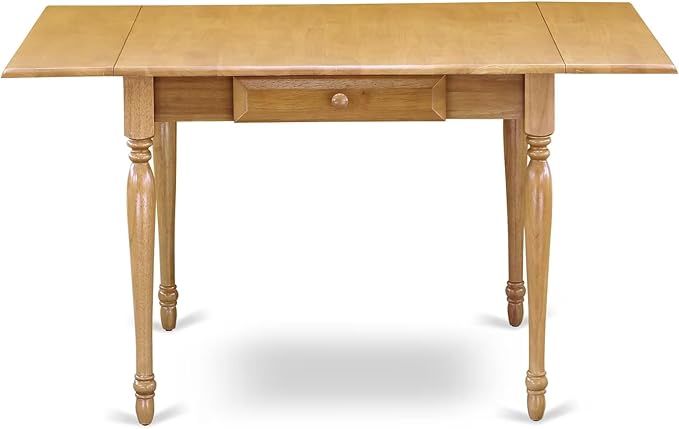 East West Furniture MZNO5-OAK-C 5 Piece Kitchen Table Set - Image 6