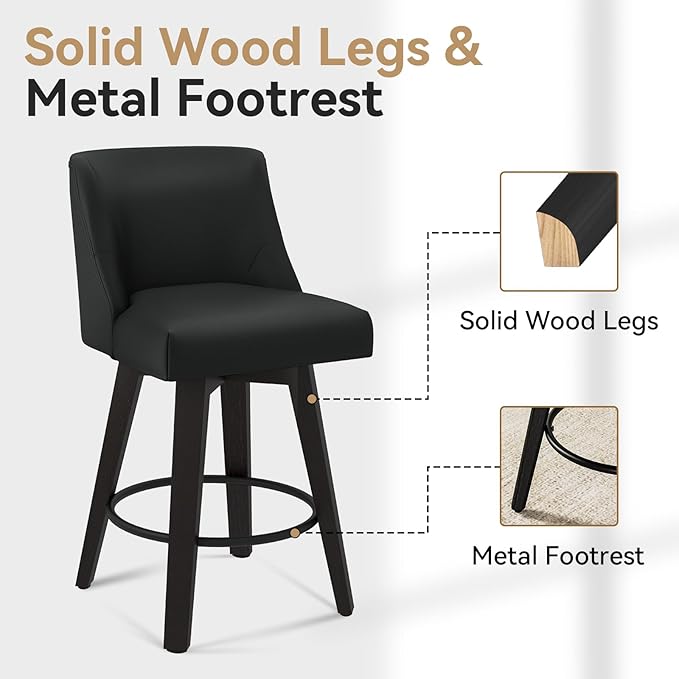 26.8 Inch Counter Height Bar Stools - Image 5