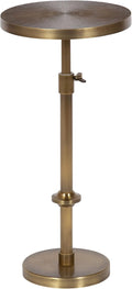 Kate and Laurel Engles Traditional Adjustable-Height Pedestal Drink Table; 10 x by KateandLaurel