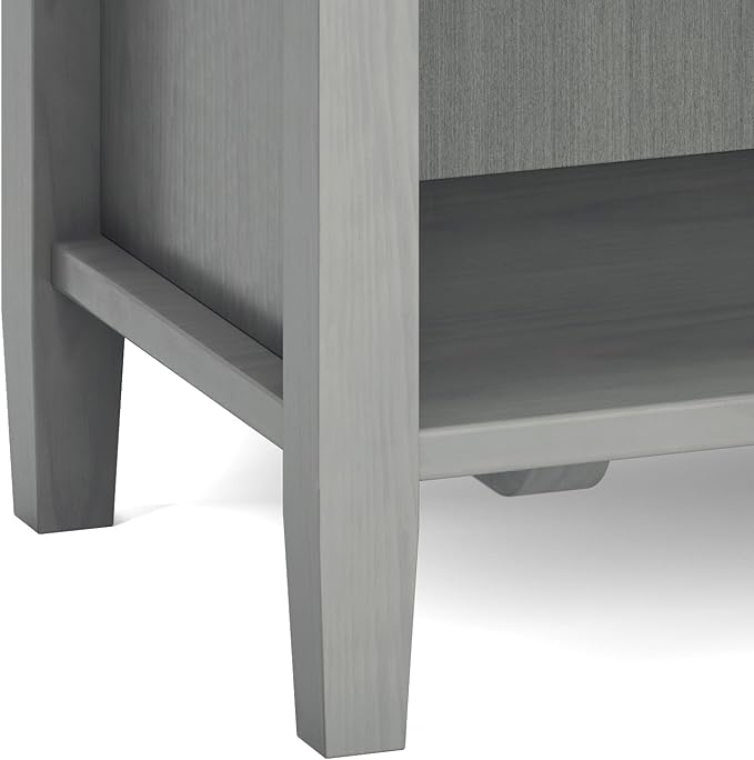 SIMPLIHOME Warm Shaker SOLID WOOD 24 Inch Wide Transitional Bedside Nightstand - Image 11