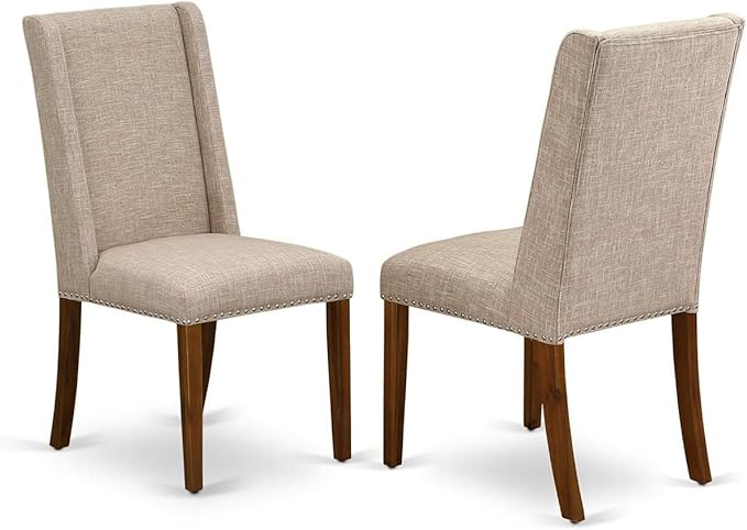 East West Furniture DLFL3-ANA-04 3 Piece Dining Table Set Contains a Round - Image 3