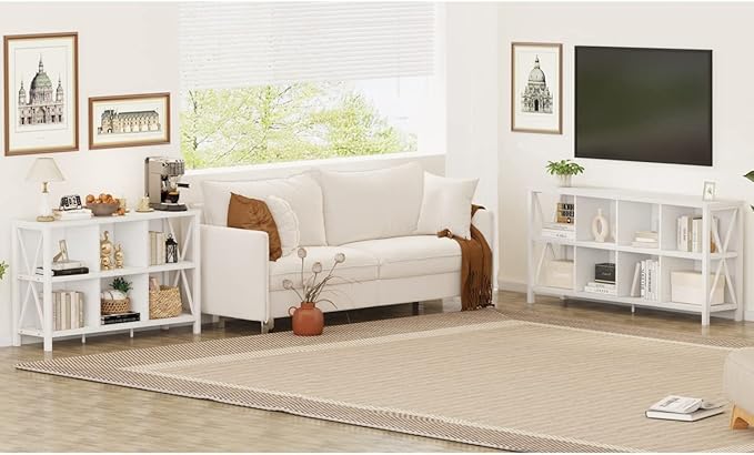 FATORRI 8 Cube Storage Organizer Bookshelf, Rustic Wood Cubby Bookcase - Image 8