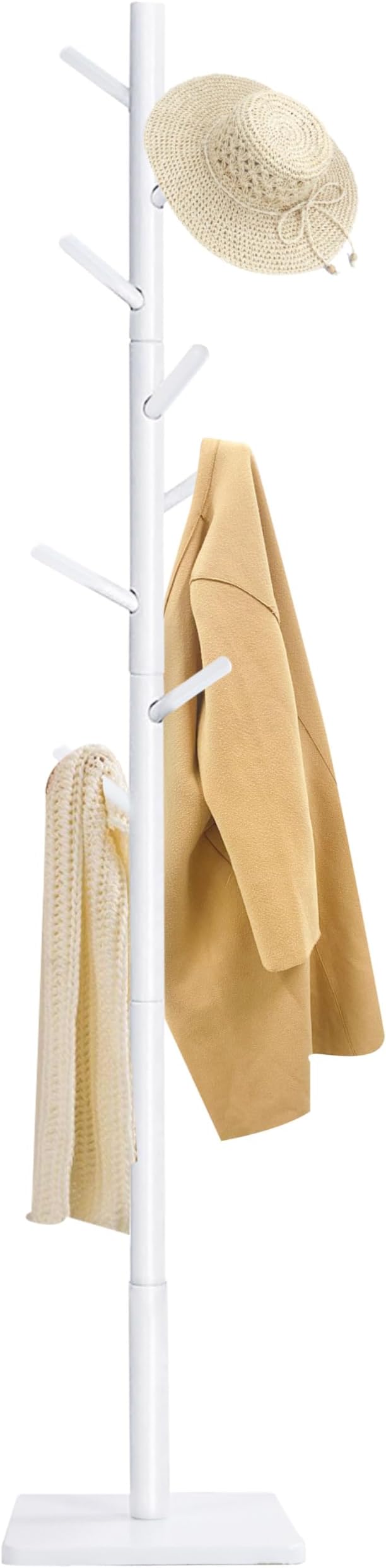 Yawinhe Coat Rack, Sturdy Woode Stand Tree by Yawinhe