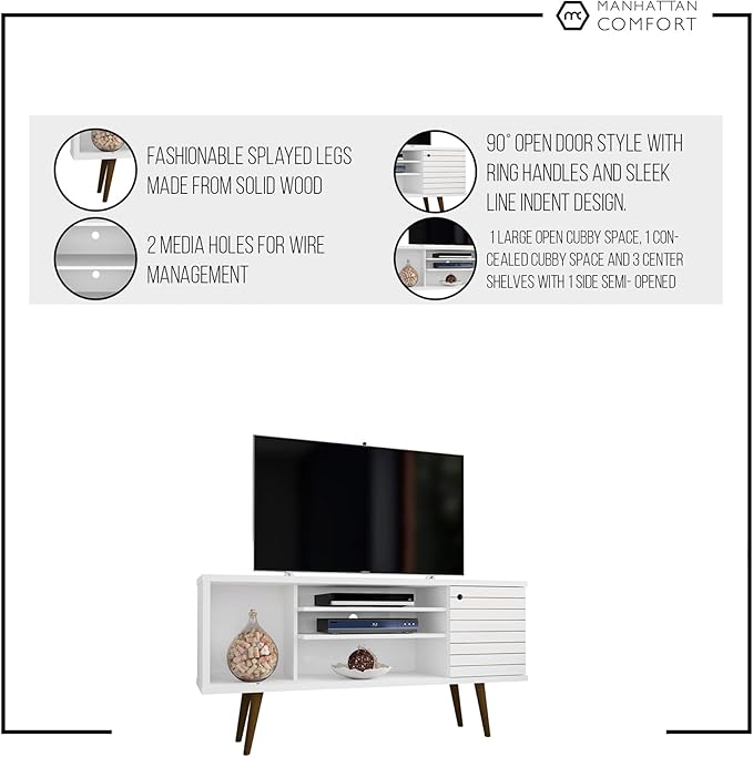 Manhattan Comfort Liberty Mid Century Modern TV Stand - Image 10