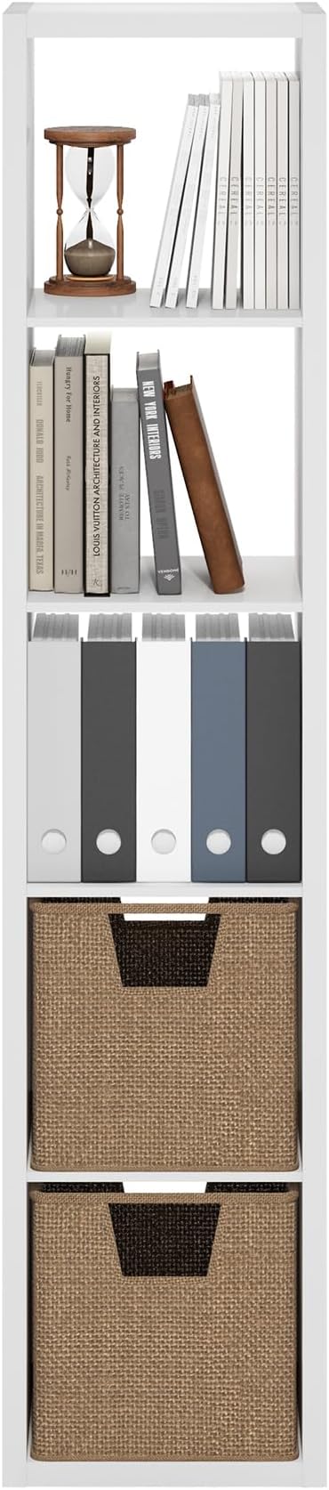 Furinno Cubicle Open Back Decorative Verticle Cube Storage Organizer - Image 7