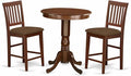 East West Furniture EDVN3-MAH-C 3 Piece Counter Set by EastWestFurniture