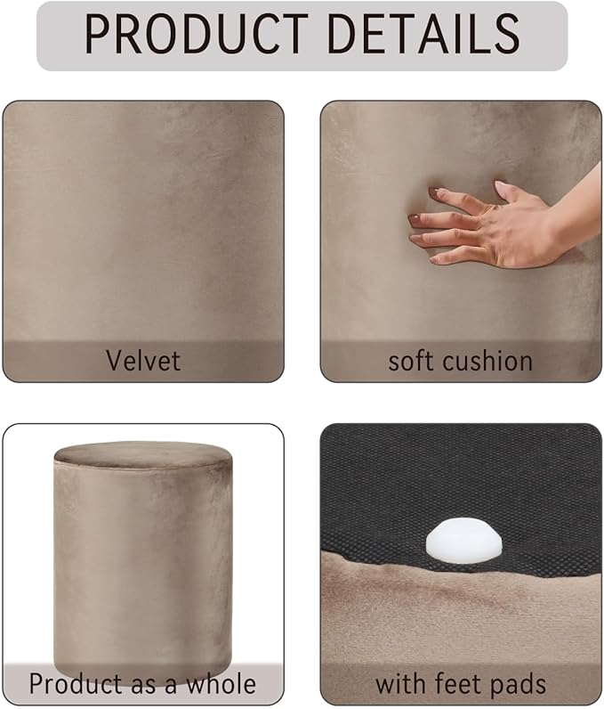 Get Set Style Modern Round Ottoman - Image 4