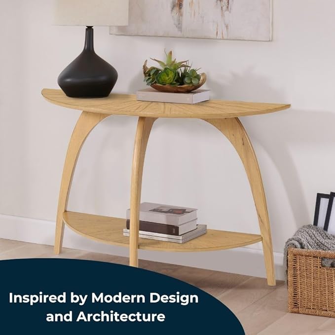 Martin Svensson Home LAX Half-Moon Sofa Console Table - Image 3
