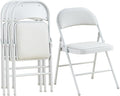 KAIHAOWIN 4-Pack Vinyl-Padded Folding Chair Metal Frame Heavy Duty Foldable by KAIHAOPRODUCTSCATOLOG