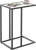C Shaped End Table, Glass Couch Side Tables by Easy+Paws