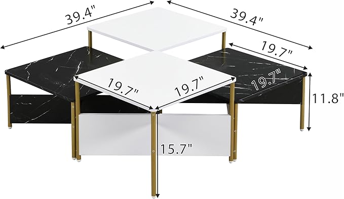Christopher Knight Home Lana Wooden Nesting Coffee Table Set of 4, Mid Century - Image 2