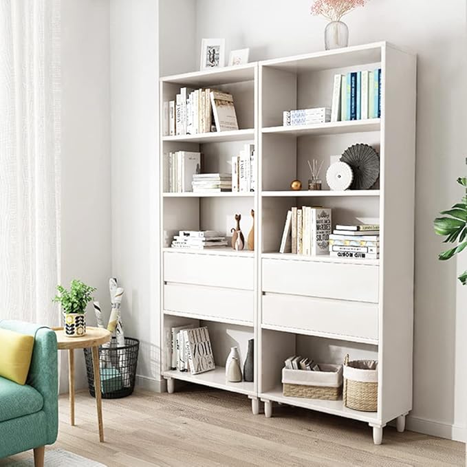 IOTXY White Mid-Century Bookcase - Image 6