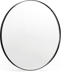 Black Round Mirror, 30 Inch Round Bathroom Mirror by Minuover