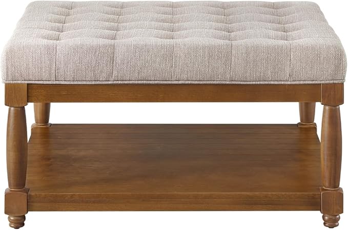 24KF Upholstered Square Coffee Table - Image 4