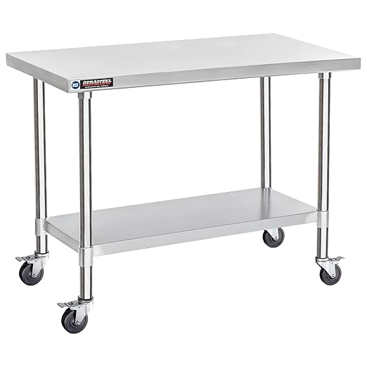DuraSteel 24x48 NSF Stainless Steel Cart by DuraSteel