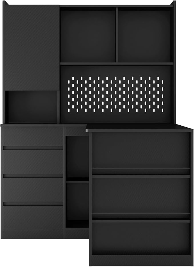 KEIKI L Shaped Home Office Desks - Image 6