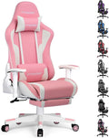 GTRACING Gaming Chair with Footrest Speakers Video Game Chair Bluetooth Music by GtracingDirect