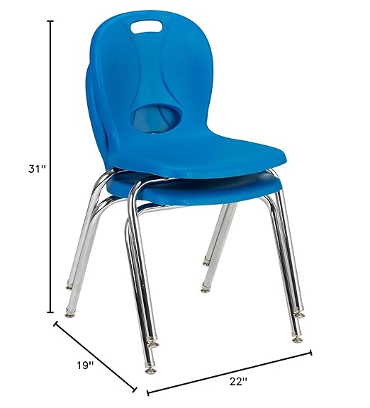 Learniture Structure Series Stacking School Chairs - Image 3