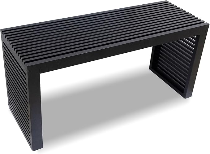 Bamboo Dining Bench, 35 inch Entryway Bench, Indoor Kitchen Table Bench by Yikaroeli