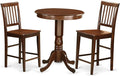 East West Furniture EDVN3-MAH-W 3 Piece Kitchen Counter Height Dining Table Set by EastWestFurniture