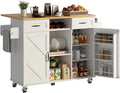 51.5'' Rolling Kitchen Island by KNOWORLD