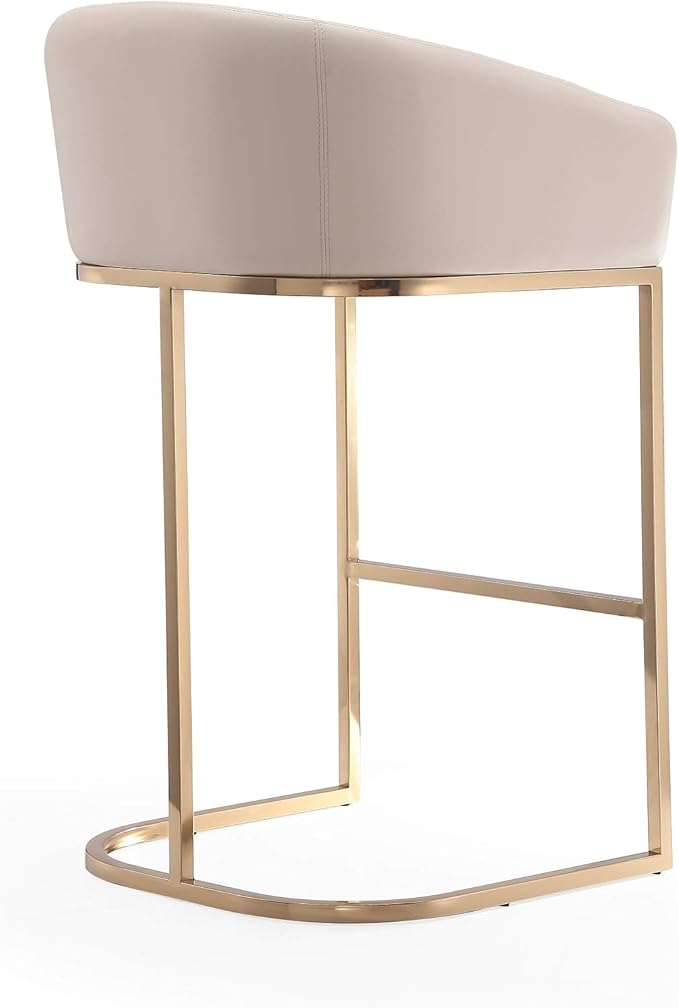 Manhattan Comfort Louvre 30 Inch Mid Century Modern Counter Height Bar Stools - Image 9