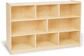 Monläurd® 100% Birch Cabinet, 8-Section Montessori Wooden Bookshelf & Storage by Monl%C3%A4urd