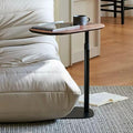 Modern Minimalist C Shaped Side Table, Wooden Sofa Table by YLACMALS