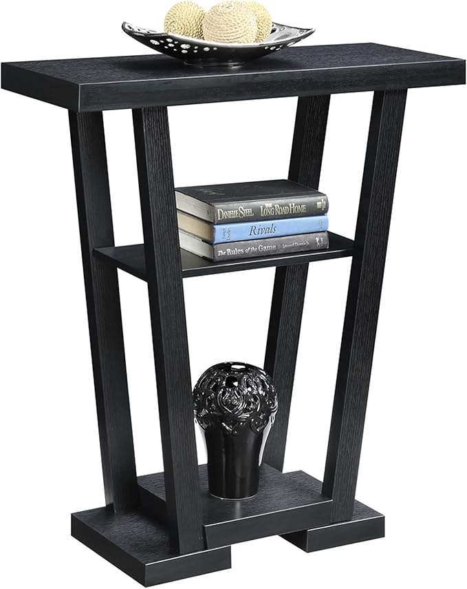 Convenience Concepts Newport V Console Modern Sofa Storage Shelves, Narrow - Image 6