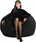 Bean Bag Chair for Adults Kids Without Filling Comfy Fluffy Oversized Round by FunnyFurnitureforYourHous