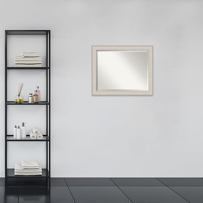 Amanti Art White Bathroom Mirror - Image 5