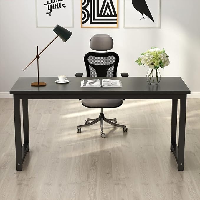Tribesigns Modern Computer Desk, 63 inch Large Office Desk Computer Table Study - Image 6