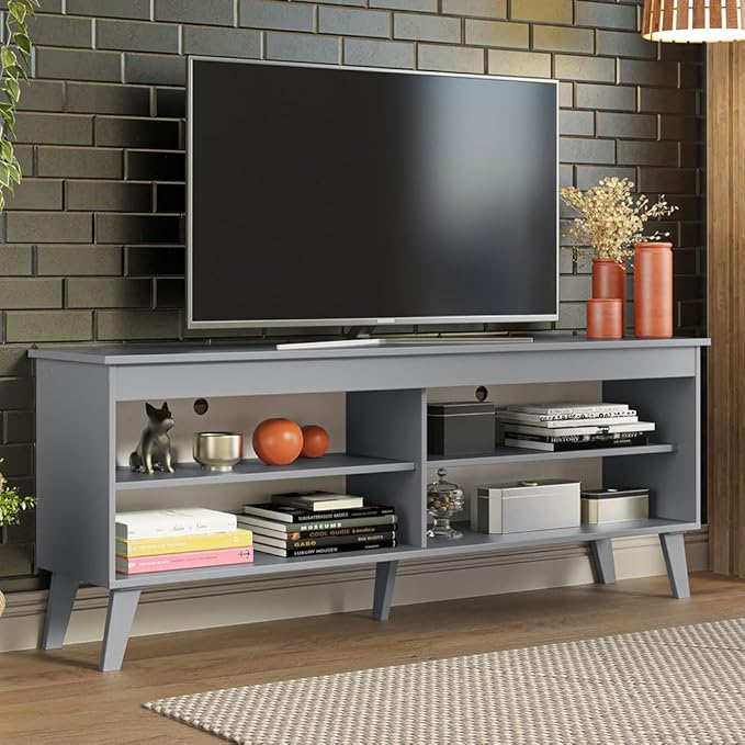 Madesa TV Stand Unit with 4 Shelves and Cable Management - Image 2